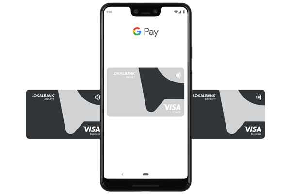 Våre kort i Google Pay