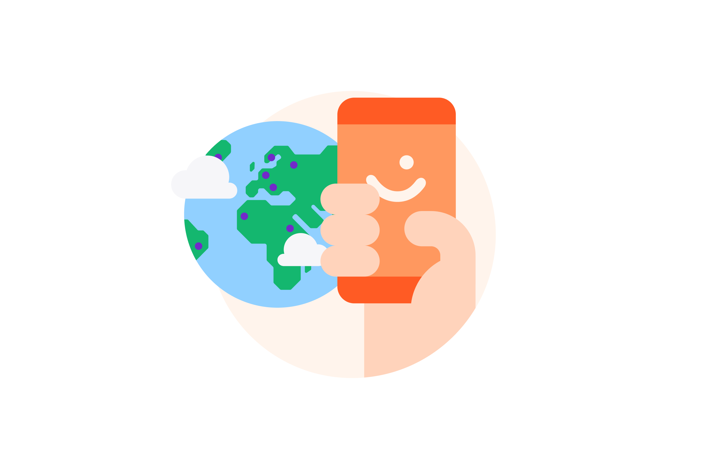 Vipps tæpp illustrasjon